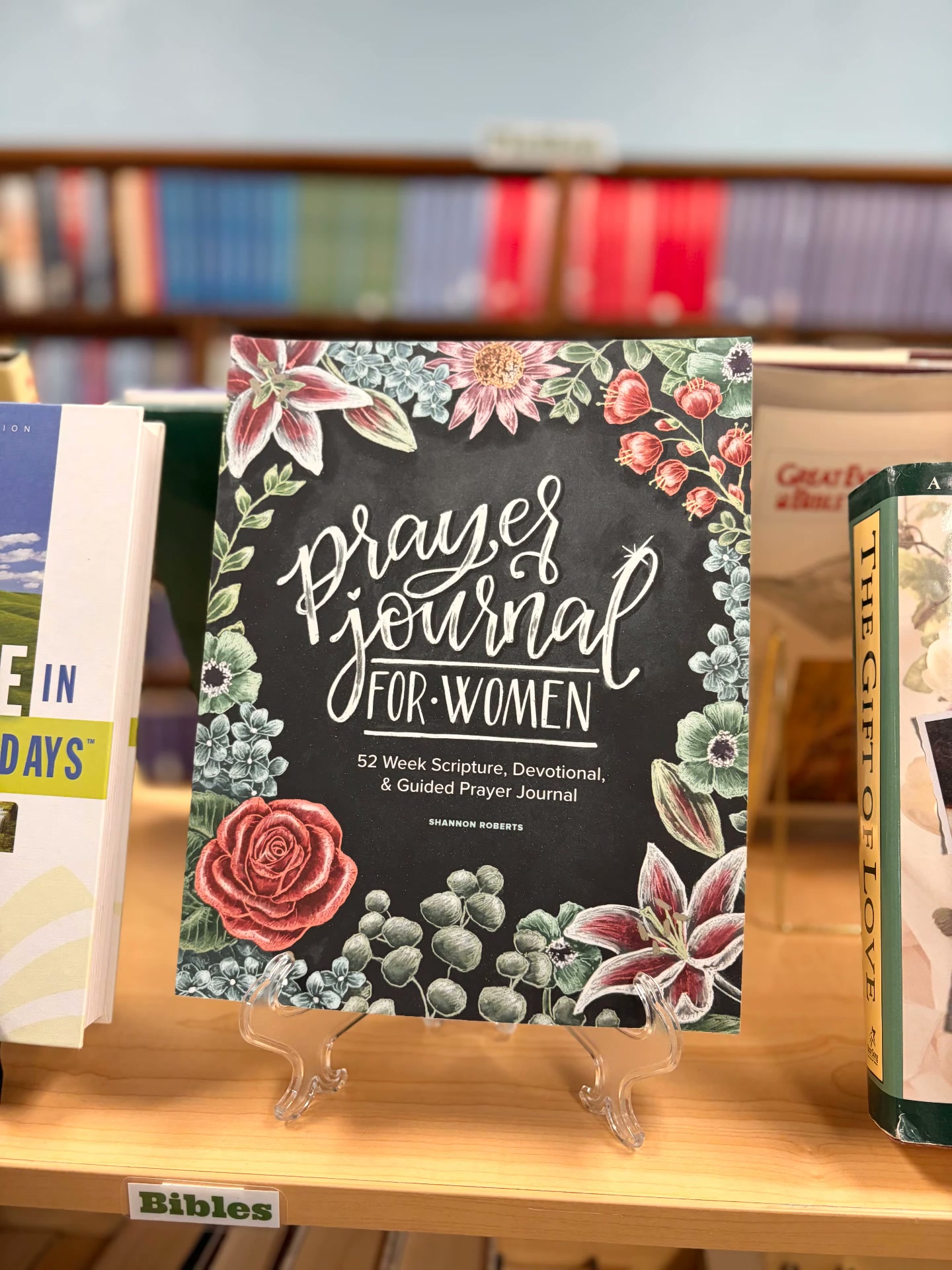 Prayer Journal for Women on a shelf